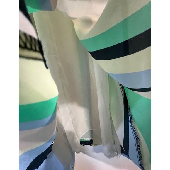 Anthropologie Abstract Spaghetti Strap Maxi Dress Size Medium - Picture 9 of 10